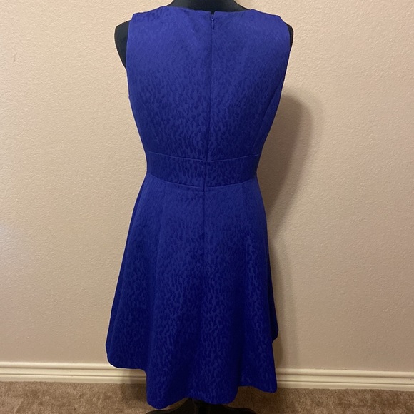 Tahari Blue Flare Dress - Picture 4 of 8